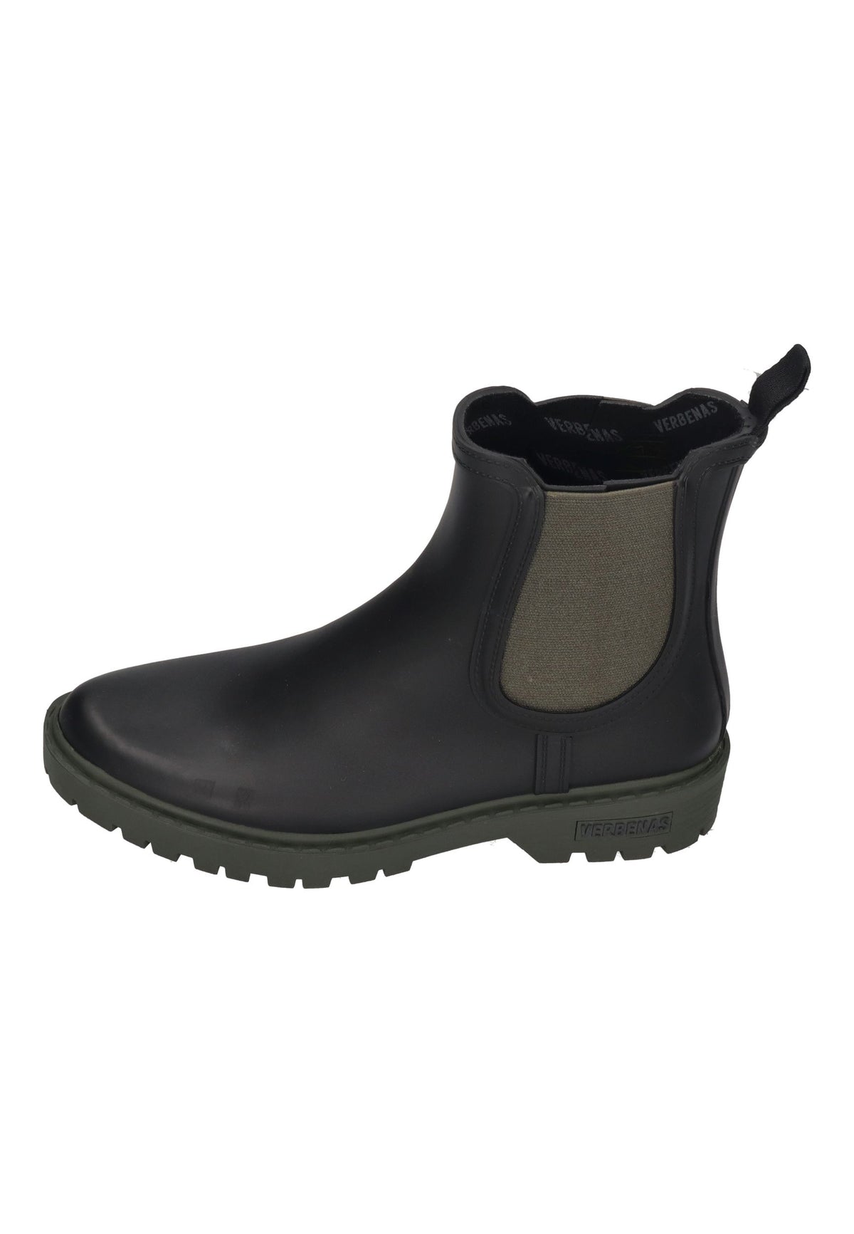 VERBENAS Damen Gummistiefel - GAUDI SMOOTH - black khaki