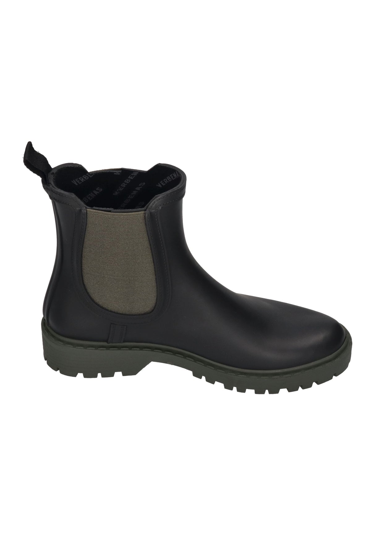VERBENAS Damen Gummistiefel - GAUDI SMOOTH - black khaki