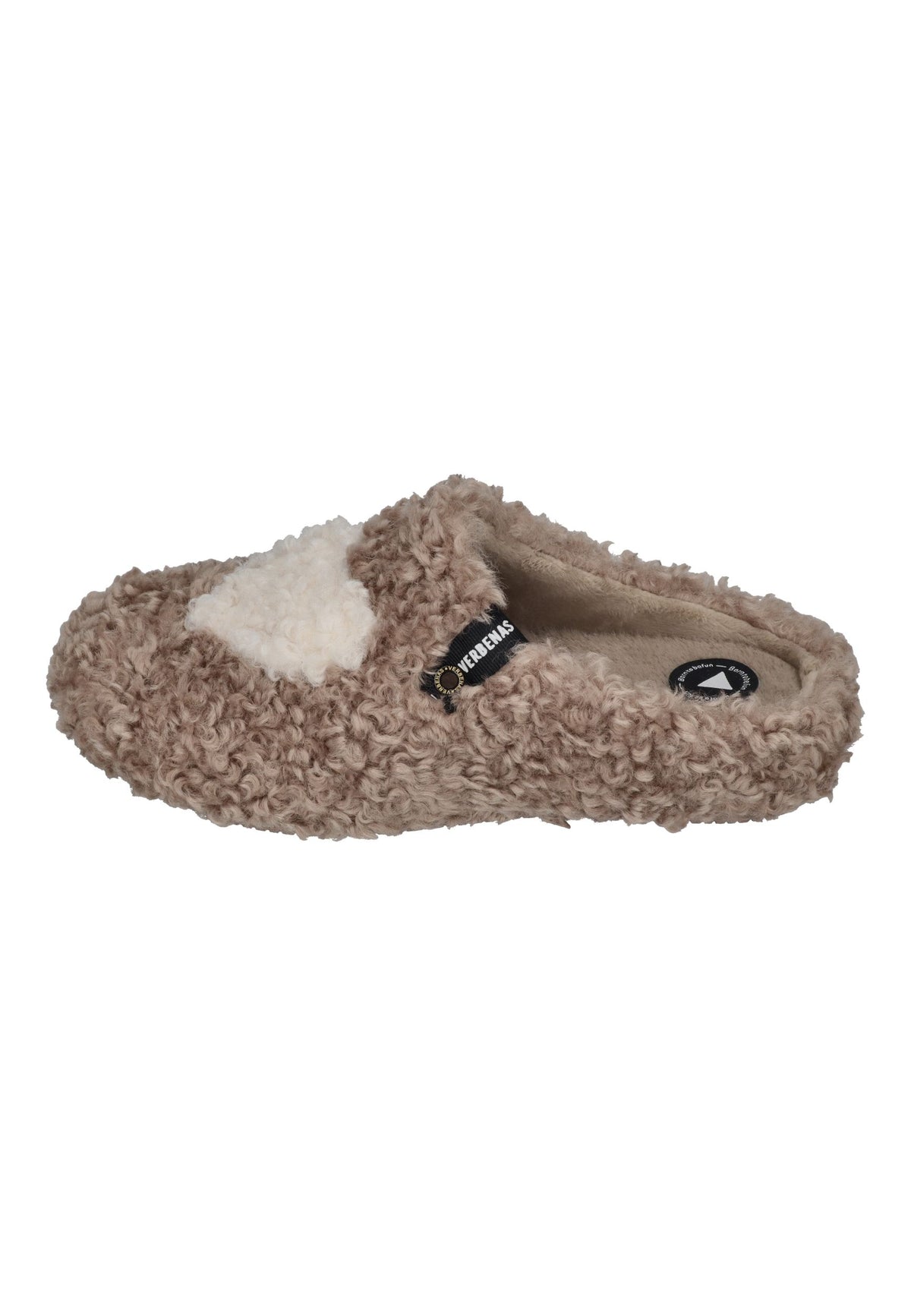 VERBENAS Damen Hausschuhe YORK CURLY VALENTINE camel crudo