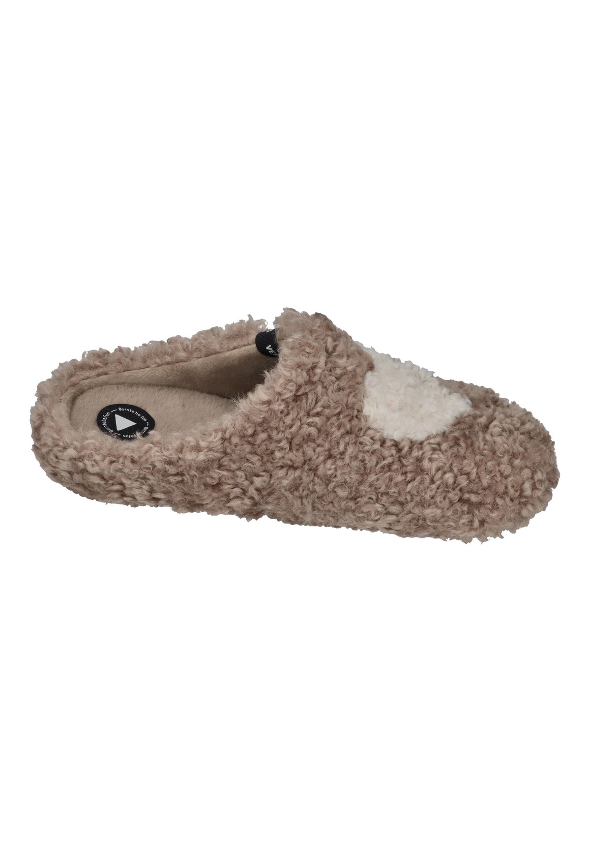 VERBENAS Damen Hausschuhe YORK CURLY VALENTINE camel crudo