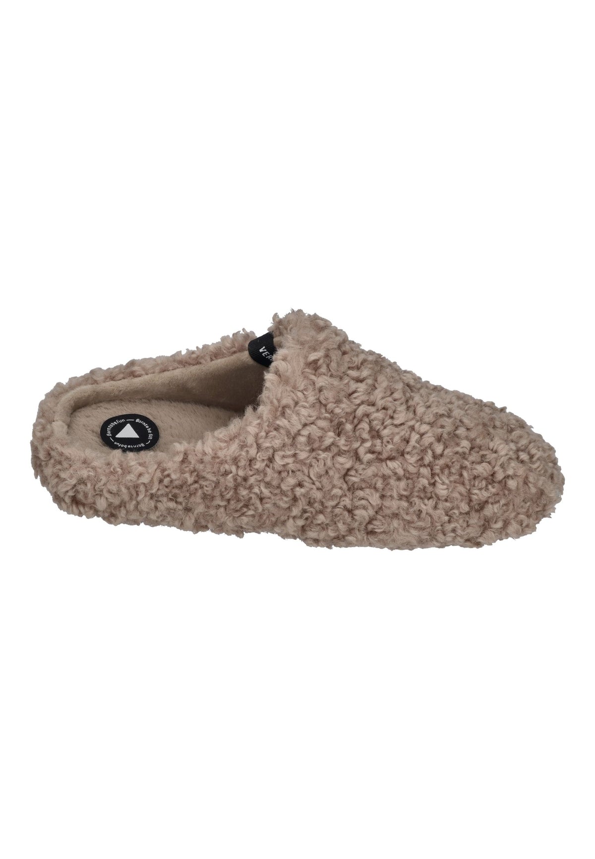 VERBENAS Damen Hausschuhe - YORK CURLY - camel