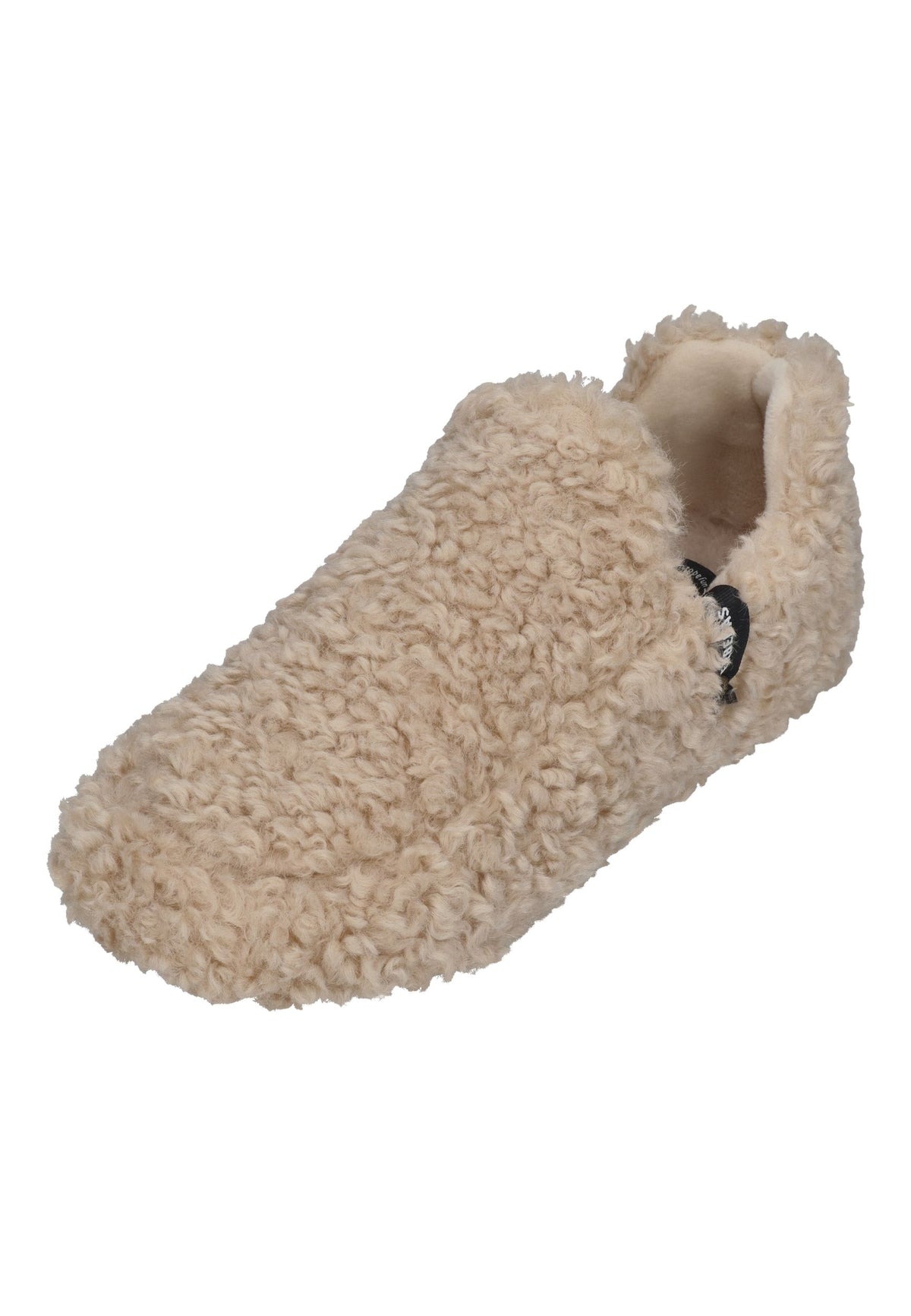 VERBENAS Damen Hausschuhe YUK CURLY beige
