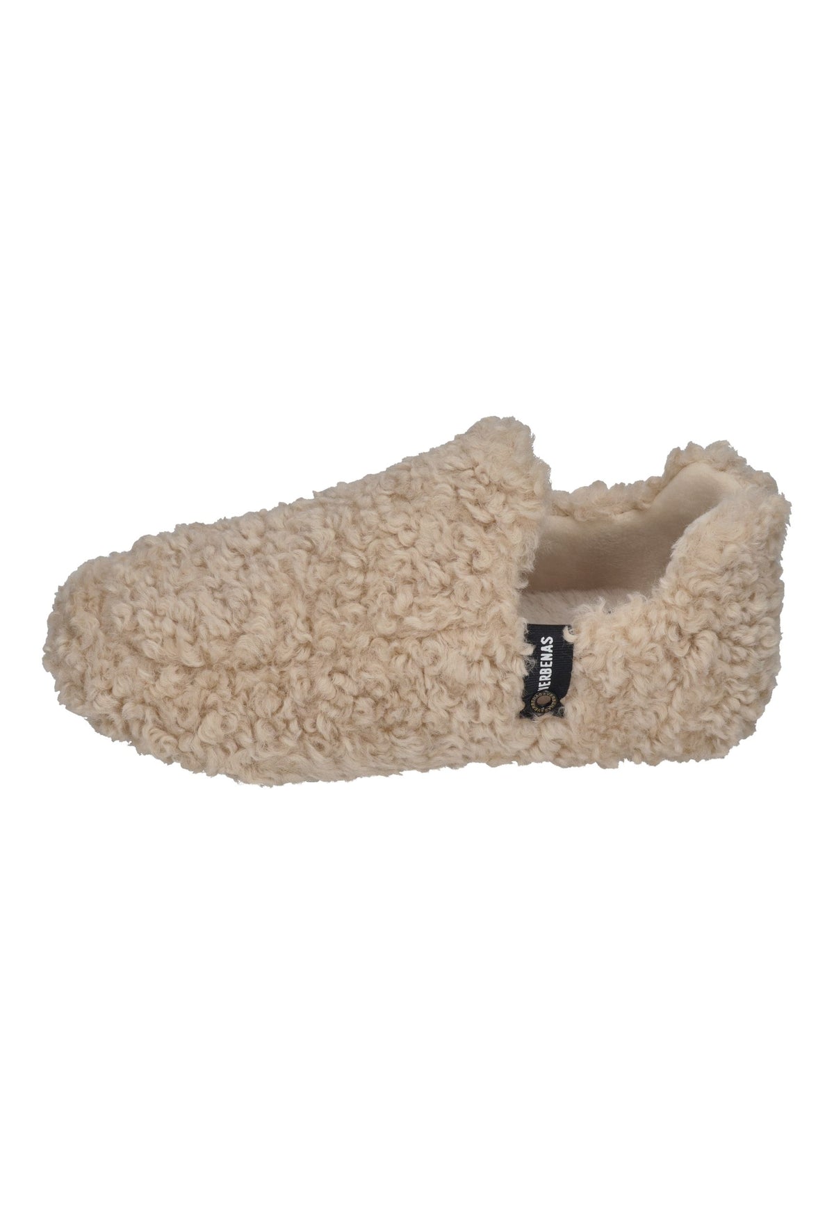 VERBENAS Damen Hausschuhe YUK CURLY beige