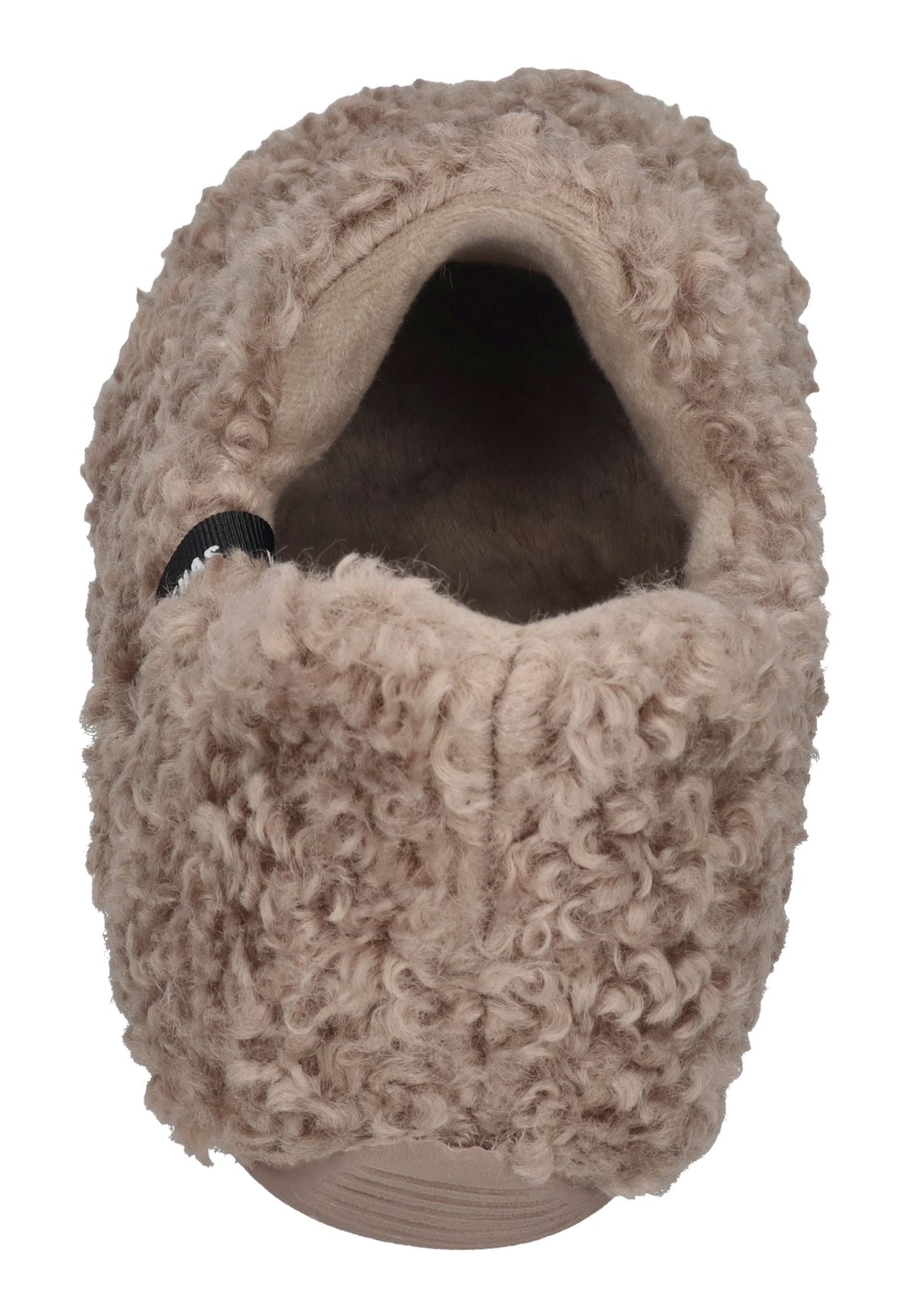 VERBENAS Damen Hausschuhe YUK CURLY camel