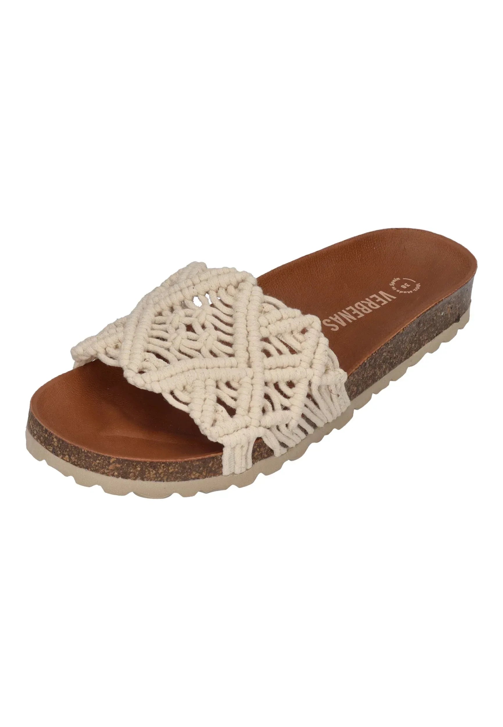 VERBENAS Damen Pantoletten RAGA KNOTS crudo – Pantoletten | shoedealo.shop