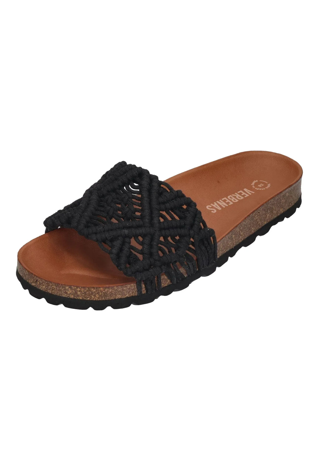VERBENAS Damen Pantoletten RAGA KNOTS negro – Pantoletten - Schwarz | shoedealo.shop