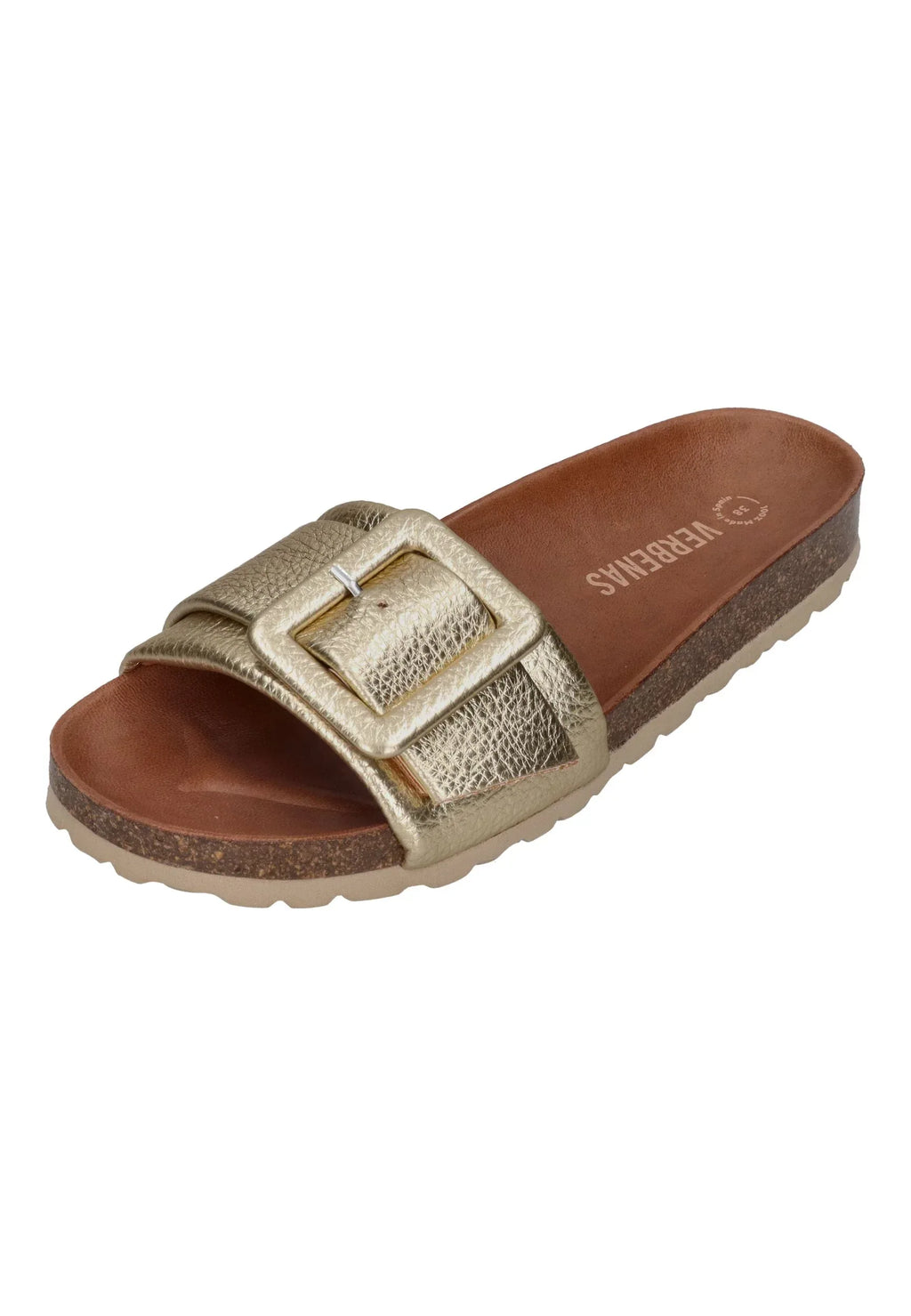 VERBENAS Damen Pantoletten REIKO elephant oro – Pantoletten - Gold | shoedealo.shop
