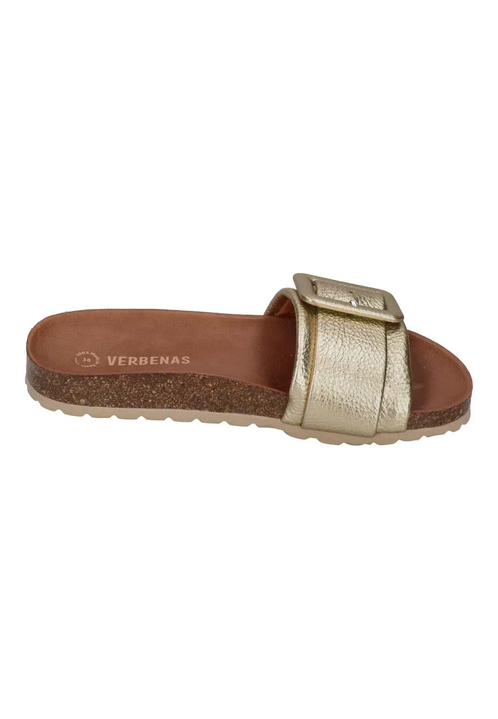 VERBENAS Damen Pantoletten REIKO elephant oro – Pantoletten - Gold | shoedealo.shop – Bild 4