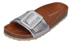 VERBENAS Damen Pantoletten REIKO elephant plata
