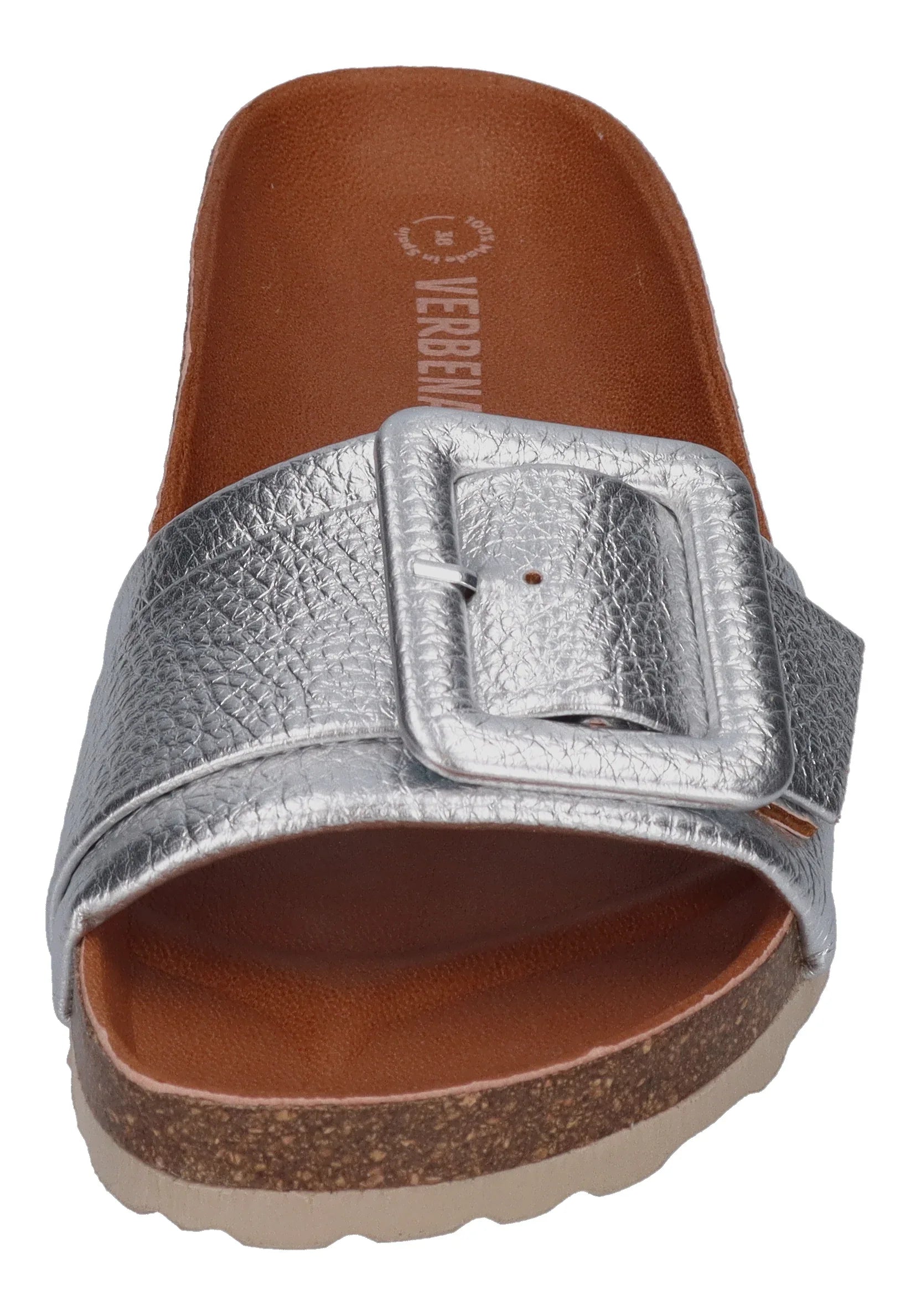 VERBENAS Damen Pantoletten REIKO elephant plata