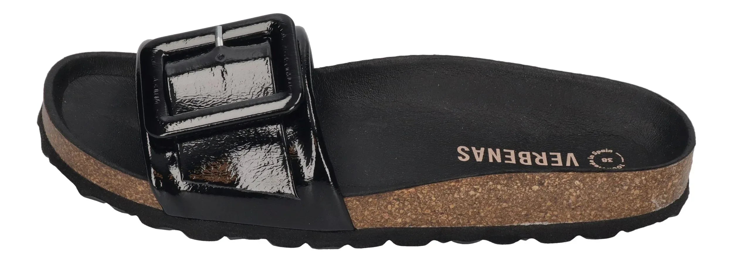VERBENAS Damen Pantoletten REIKO lak negro