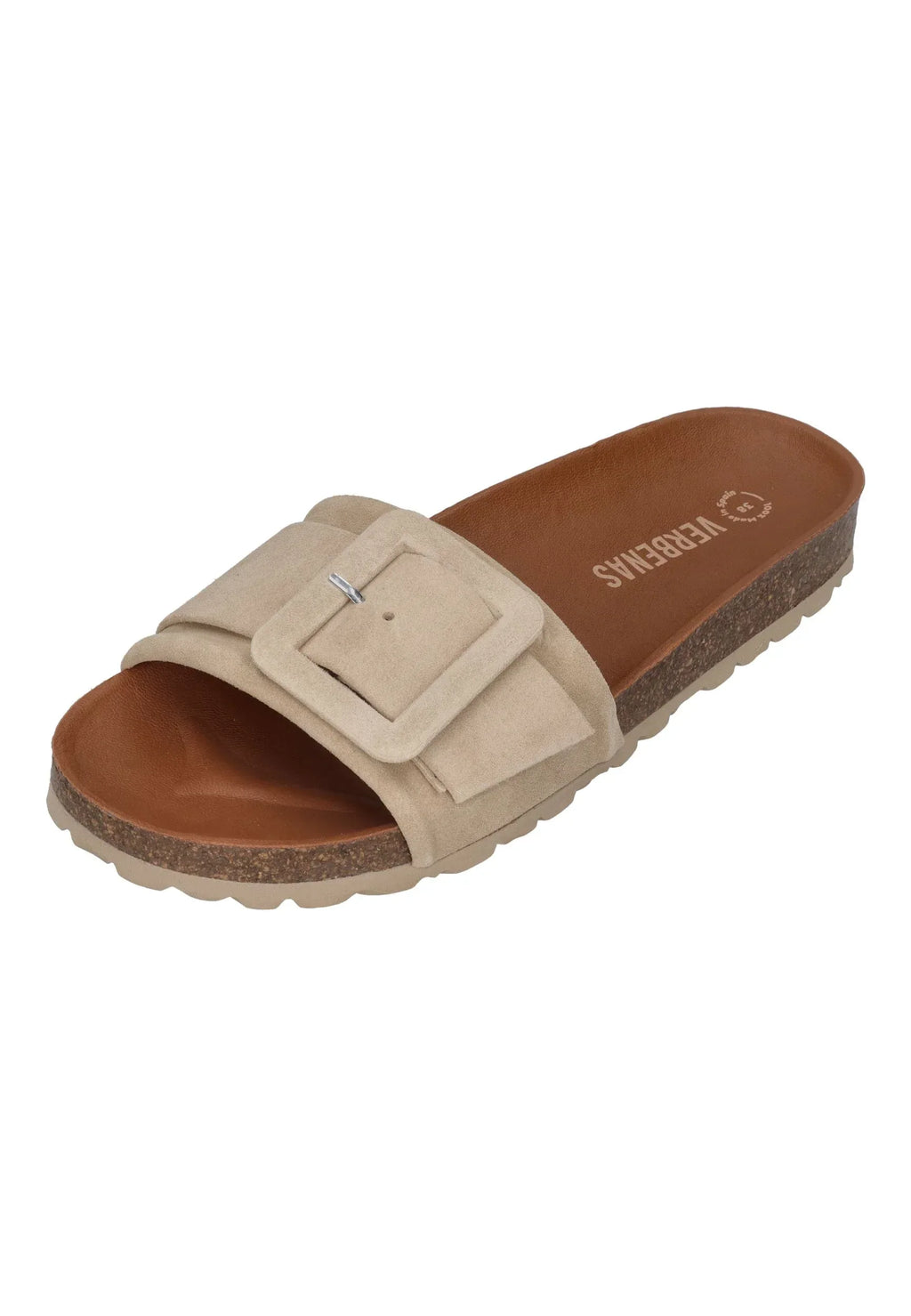 VERBENAS Damen Pantoletten REIKO velour crudo