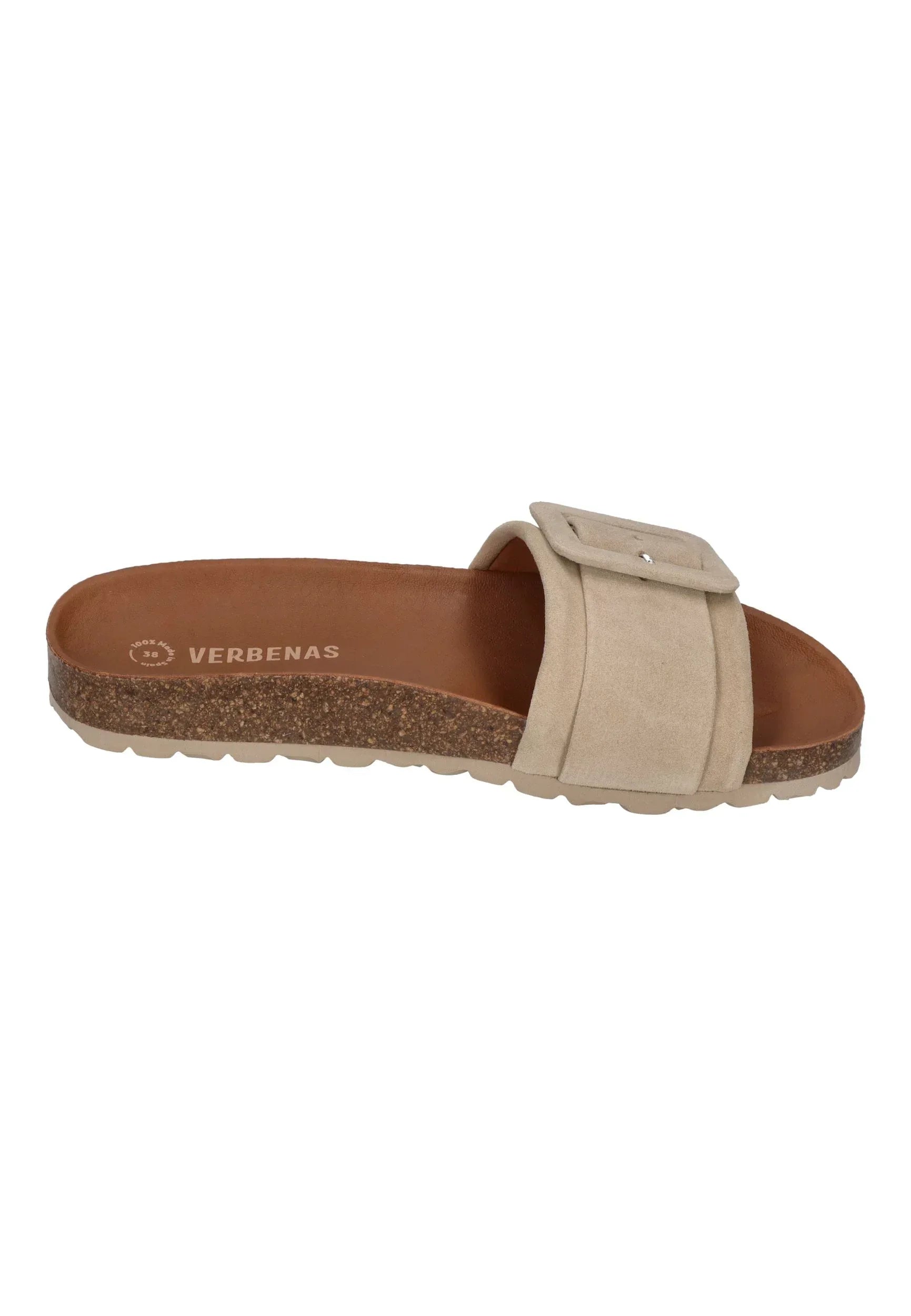 VERBENAS Damen Pantoletten REIKO velour crudo