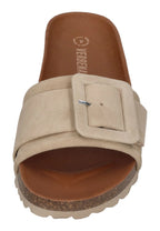 VERBENAS Damen Pantoletten REIKO velour crudo