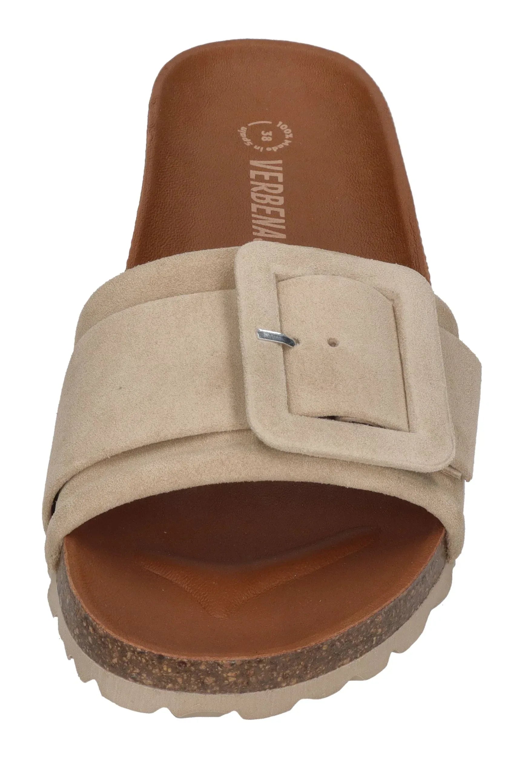 VERBENAS Damen Pantoletten REIKO velour crudo