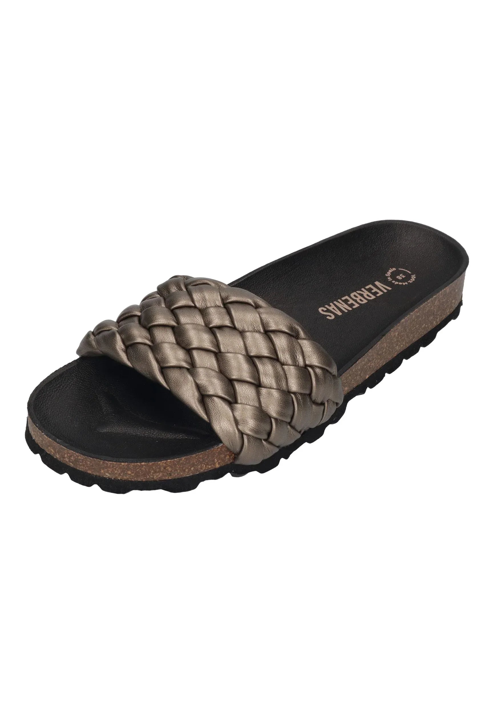 Verbenas - RICA trenza soft metal | Pantoletten | Nur bei shoedealo.shop, deinem Onlineshop für Schuhe mit Stil.