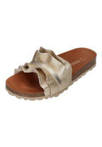 VERBENAS Damen Pantoletten ROCIO nucleo metal volante oro – Pantoletten - Gold | shoedealo.shop
