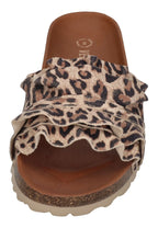 VERBENAS Damen Pantoletten - ROCIO serraje leopardo - grande – Pantoletten - Braun | shoedealo.shop – Bild 3