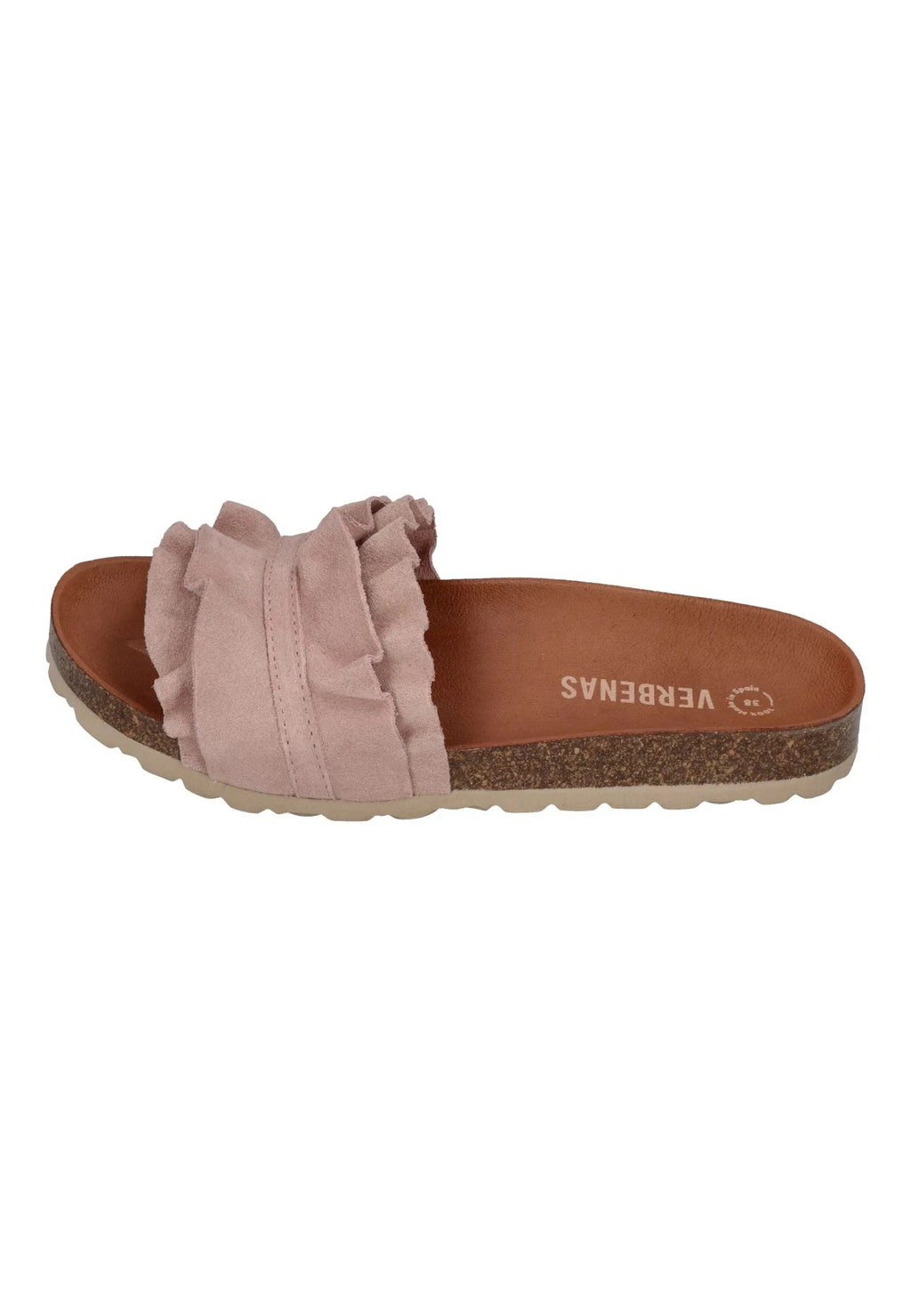 VERBENAS Damen Pantoletten ROCIO serraje volante antique – Pantolette - Pink | shoedealo.shop – Bild 2