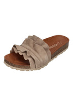 VERBENAS Damen Pantoletten ROCIO serraje volante piedra – Pantoletten | shoedealo.shop