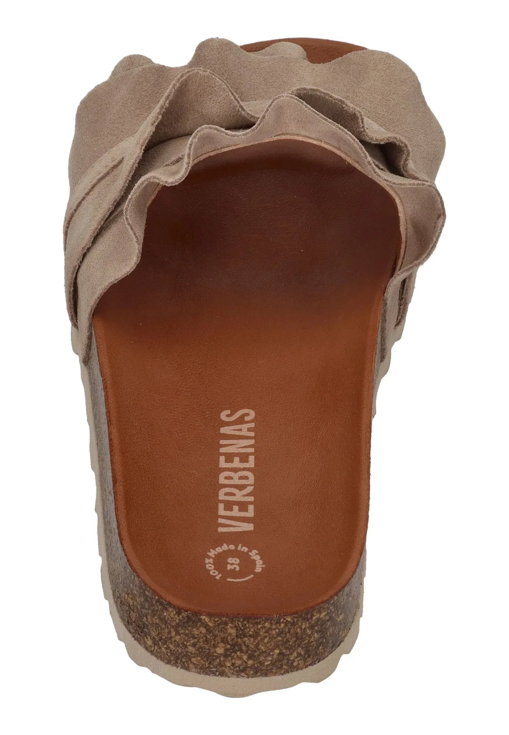 VERBENAS Damen Pantoletten ROCIO serraje volante piedra – Pantoletten | shoedealo.shop – Bild 5
