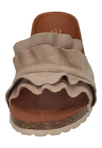 VERBENAS Damen Pantoletten ROCIO serraje volante piedra – Pantoletten | shoedealo.shop – Bild 3