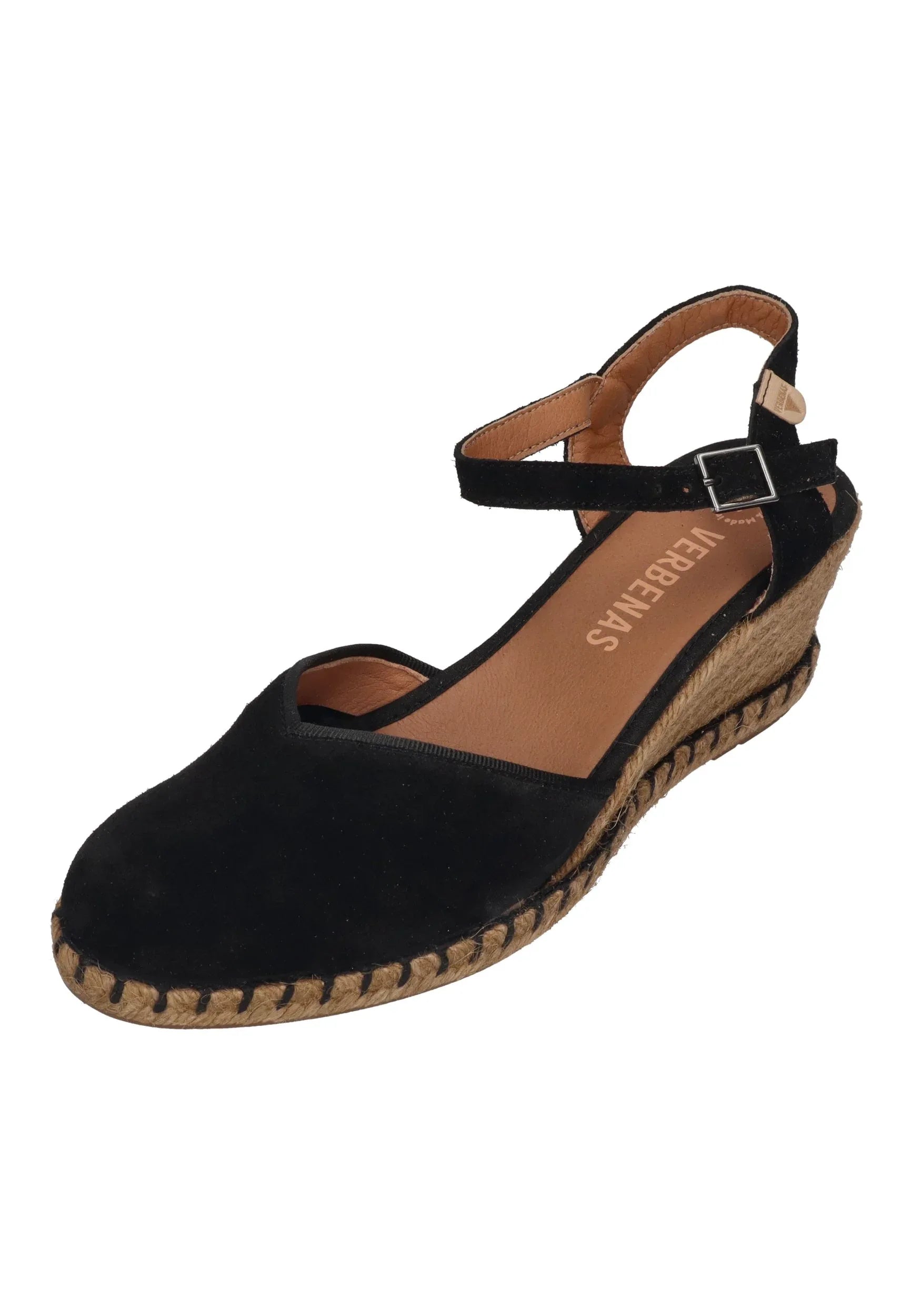 VERBENAS Damen Sandalette MAGGIE serraje tan negro