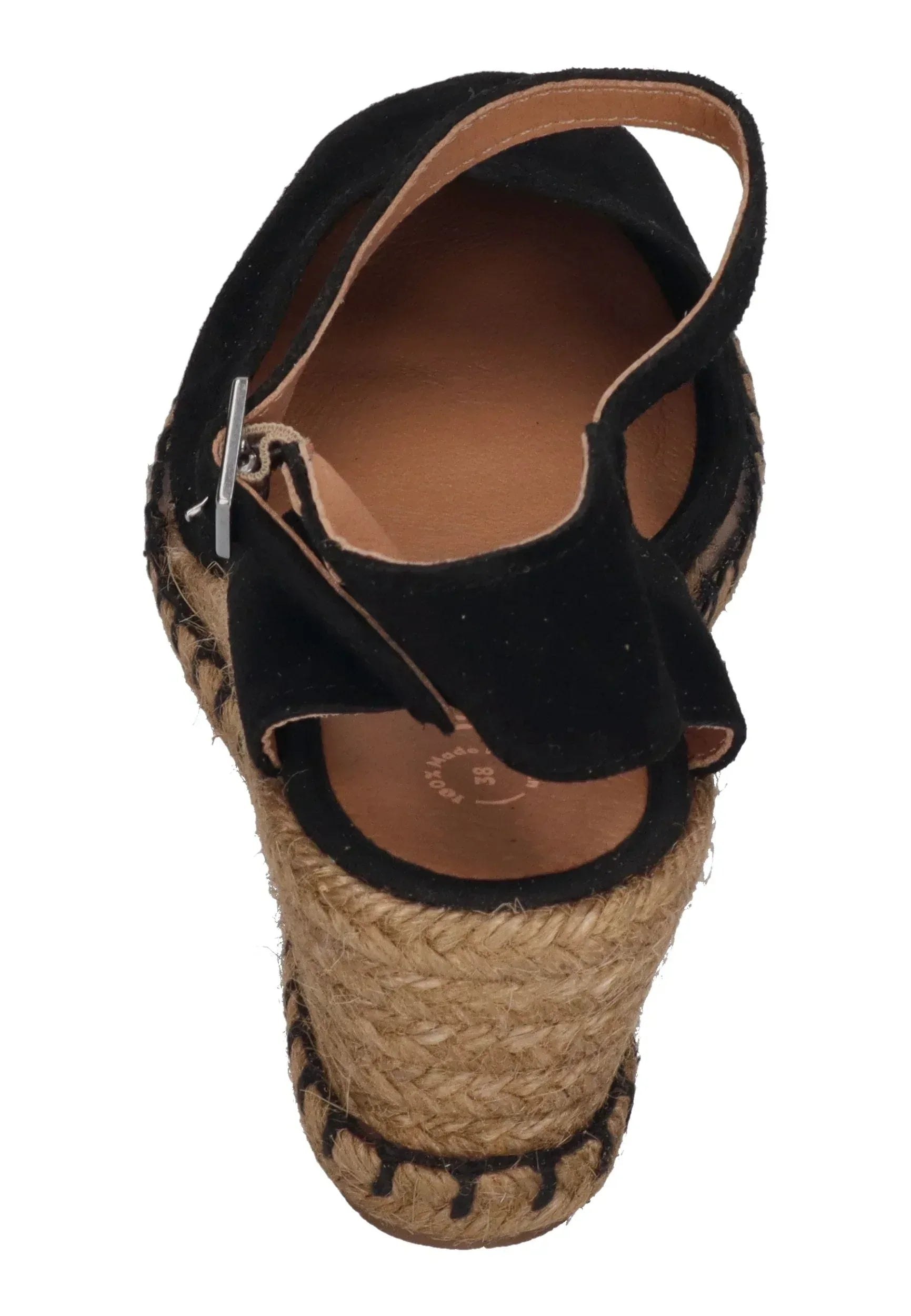 VERBENAS Damen Sandalette MALENA serraje tan negro
