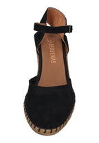 VERBENAS Damen Sandalette MALENA serraje tan negro