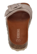 VERBENAS Damenschuhe Pantoletten REIKO velour piedra – Hausschuh - Braun | shoedealo.shop – Bild 5