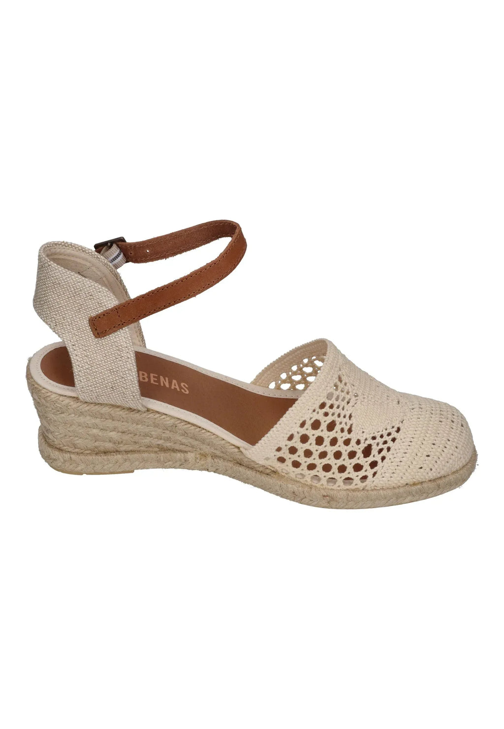 VERBENAS Damenschuhe Sandalette MALENA crochet lino - crudo – Sandalette | shoedealo.shop – Bild 4