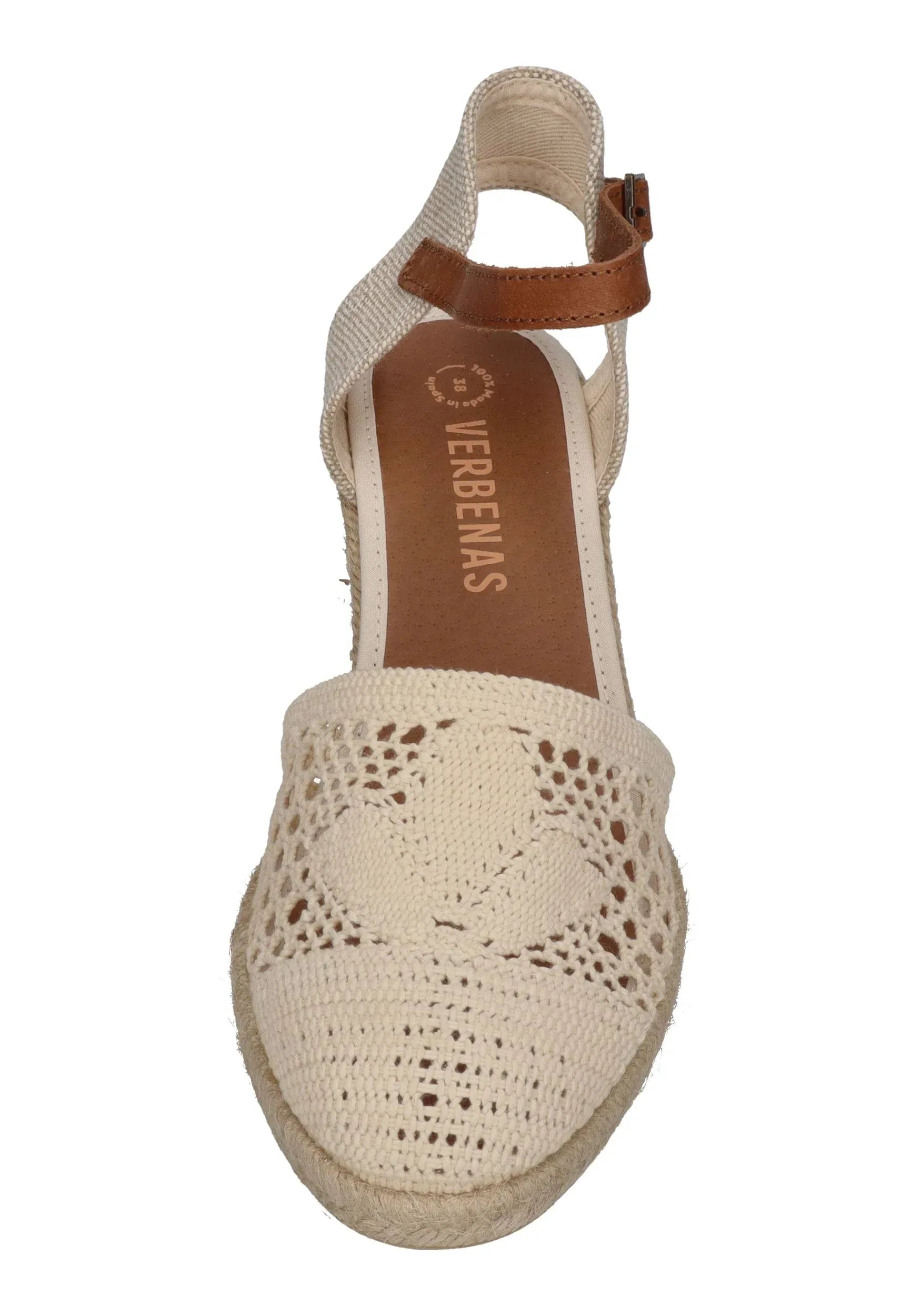VERBENAS Damenschuhe Sandalette MALENA crochet lino - crudo – Sandalette | shoedealo.shop – Bild 3