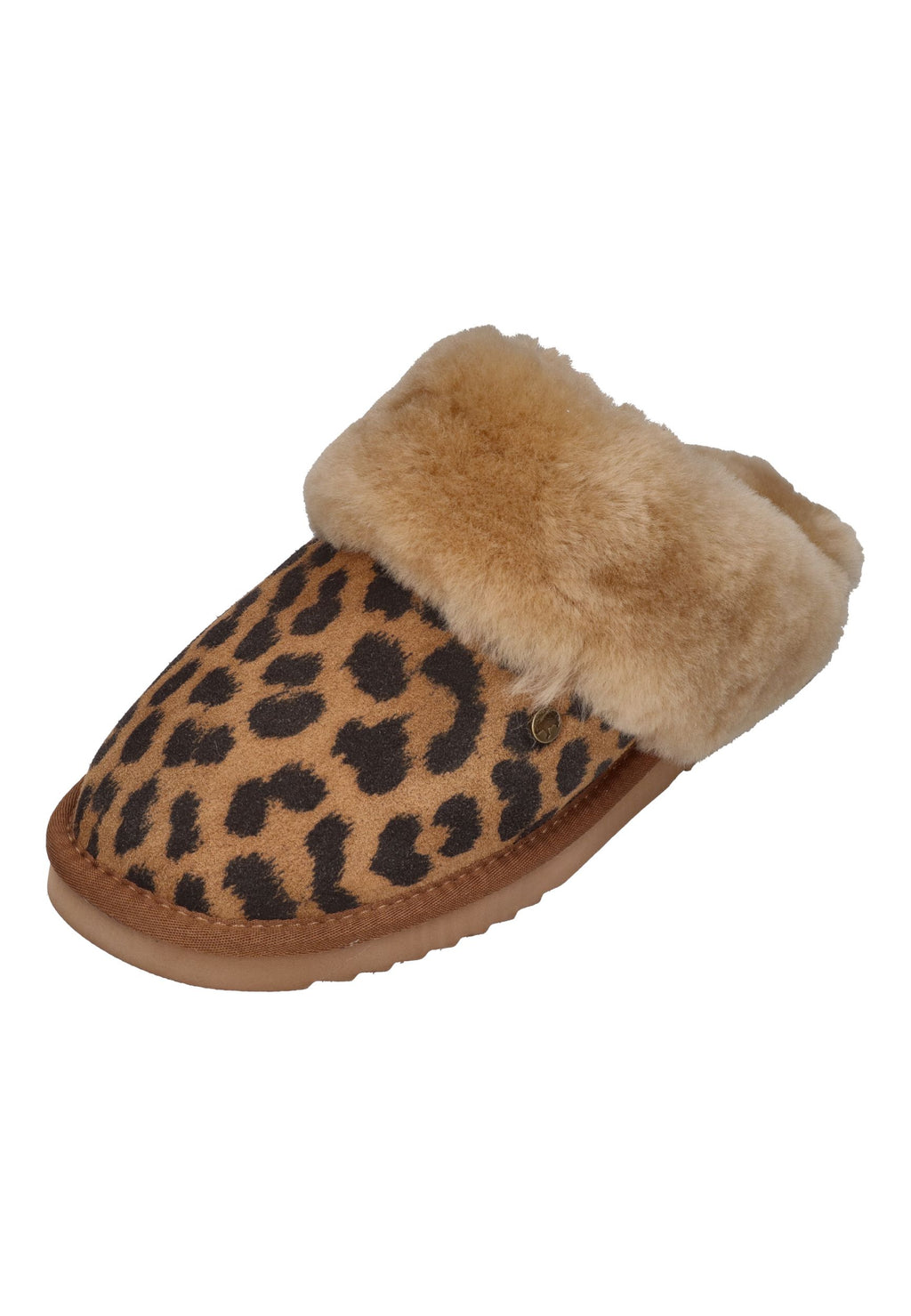 WARMBAT Damen Hausschuhe COLLIE PRINT panther chestnut