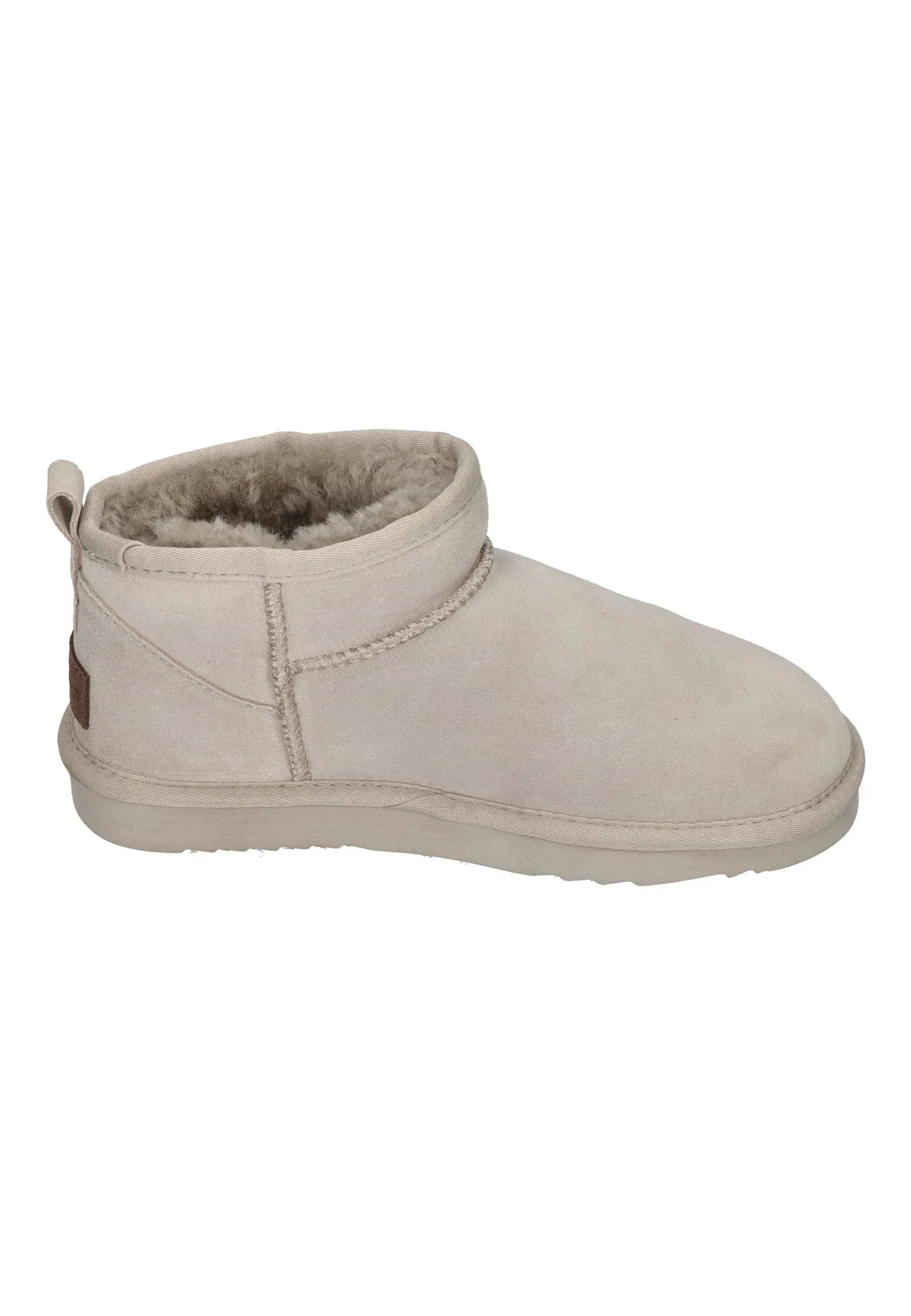 WARMBAT Damenschuhe Schaffell Booties DURACK cement