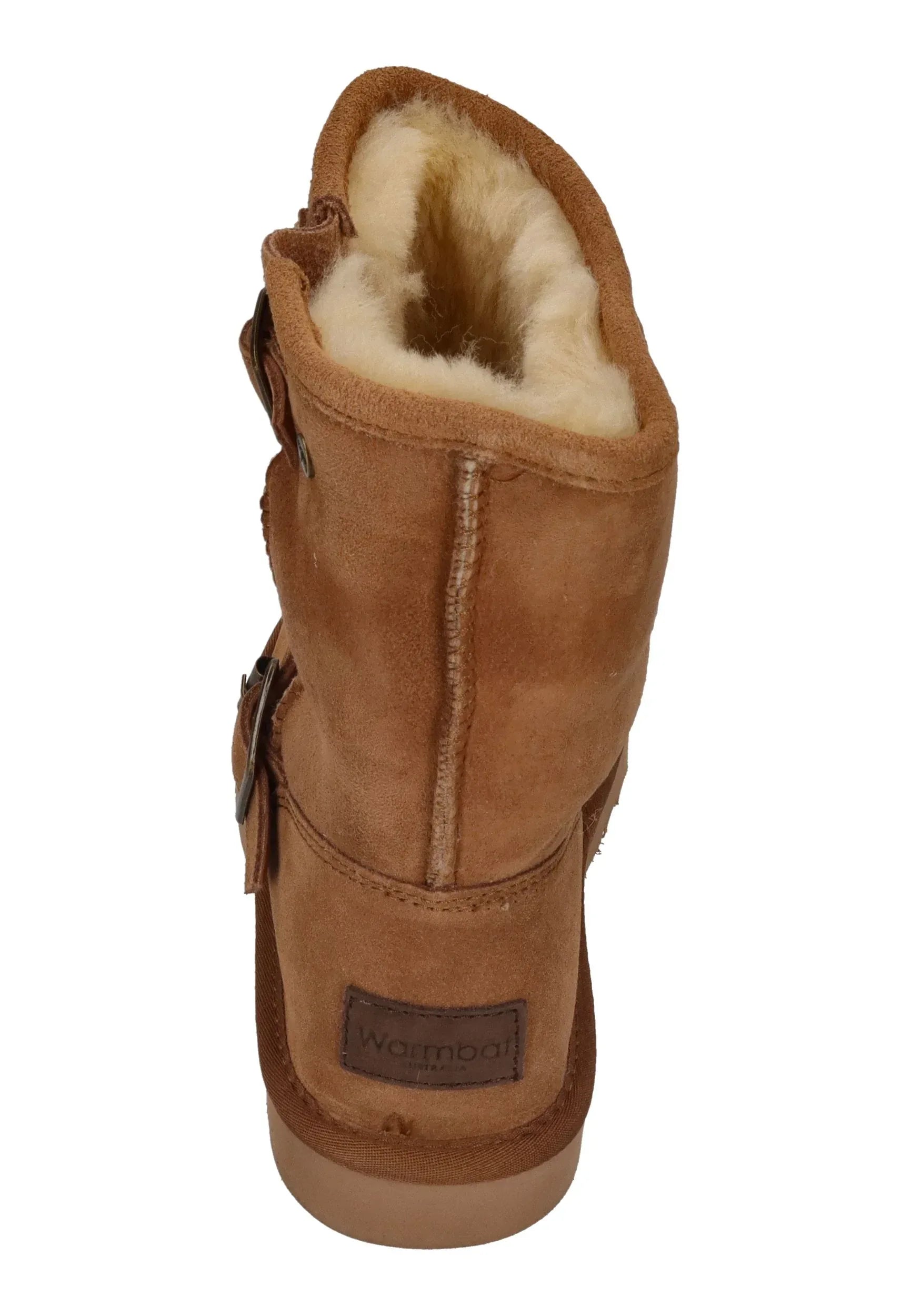 WARMBAT Winter Damenstiefel Boot KANGAROO BUCKLE cognac