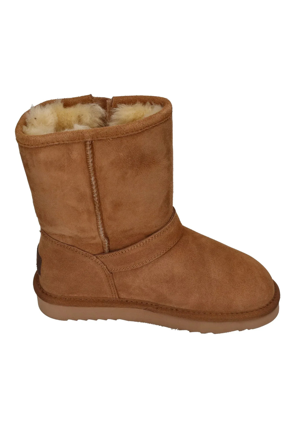 WARMBAT Winter Damenstiefel Boot KANGAROO BUCKLE cognac