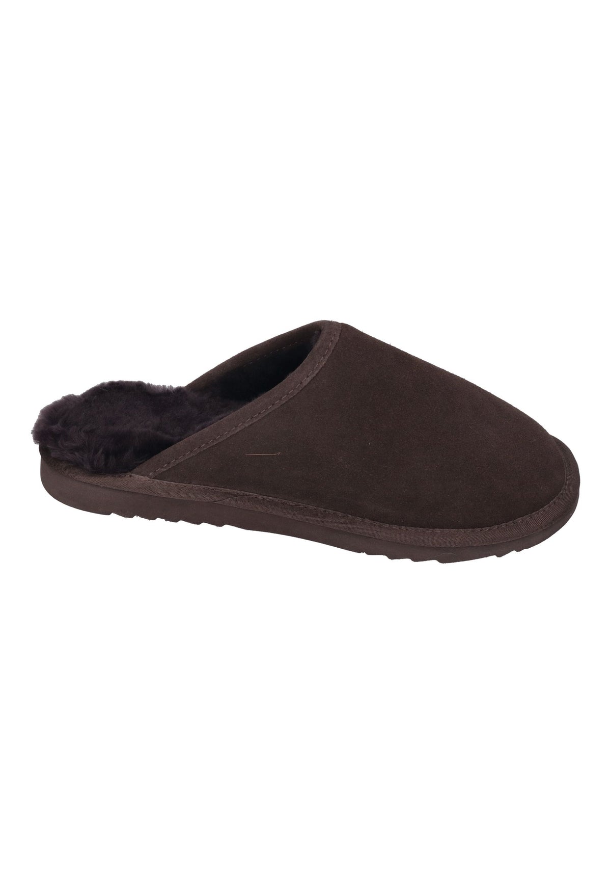 WARMBAT Herren Hausschuhe CLASSIC SUEDE choco