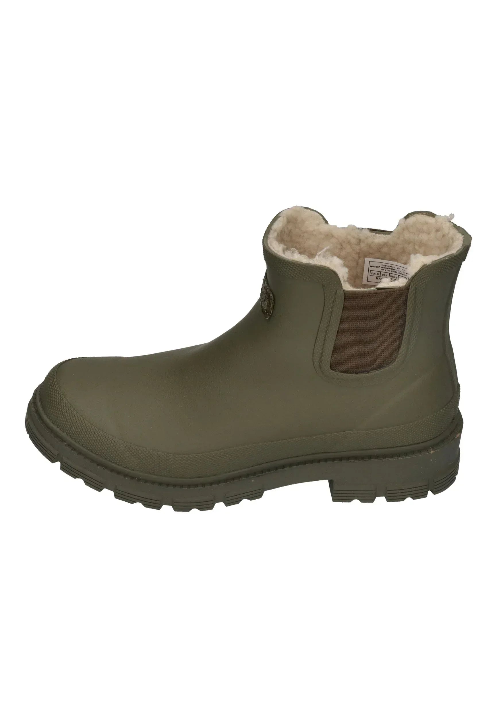 WODEN Damen Gummistiefel LIV WARM WATERPROOF dark olive