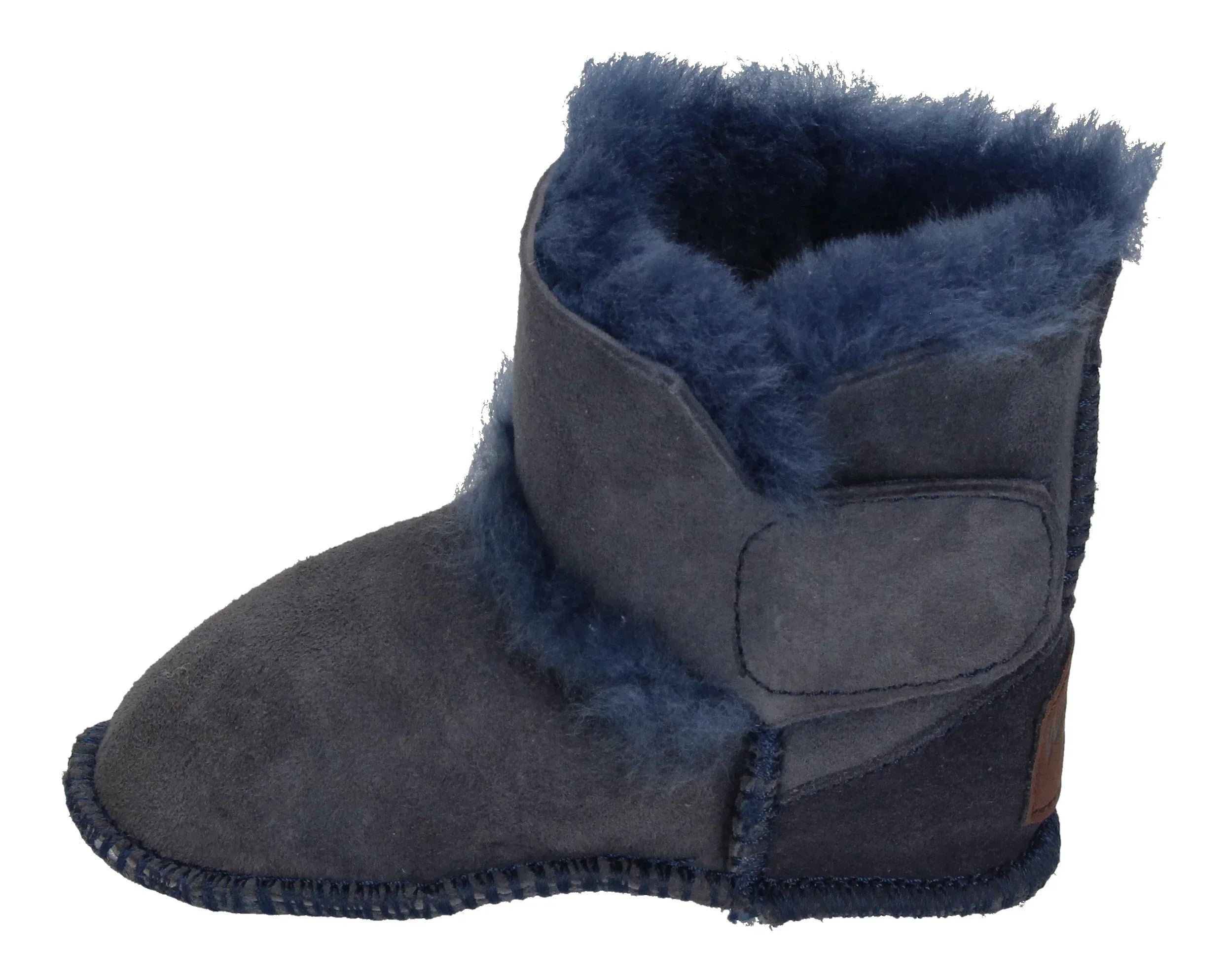 WARMBAT Babyschuhe Schaffell - HAY BABY BOOTIE - navy-1