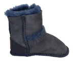 WARMBAT Babyschuhe Schaffell - HAY BABY BOOTIE - navy-3