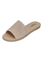 ESPADRIJ L'ORIGINALE Damen Pantolette PLAGE VELOUR beige
