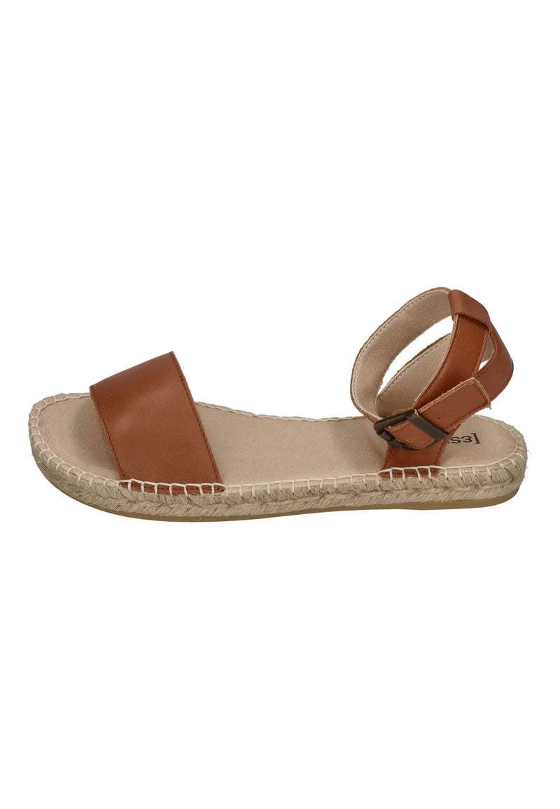 ESPADRIJ L'ORIGINALE Damen Sandalette - NIMES - cognac