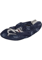 SLIPSTOP Hausschuhe Badeschuhe ARES Hai dunkelblau