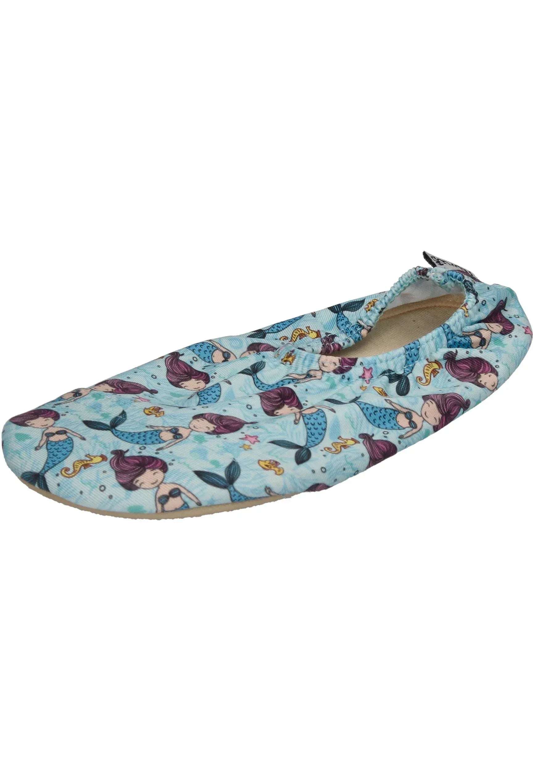 SLIPSTOP - Hausschuhe Badeschuhe SIRENA Nixen hellblau