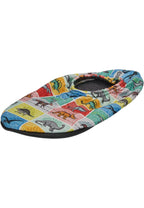 SLIPSTOP Kinder Hausschuhe Badeschuhe SPINOPS Dinos bunt