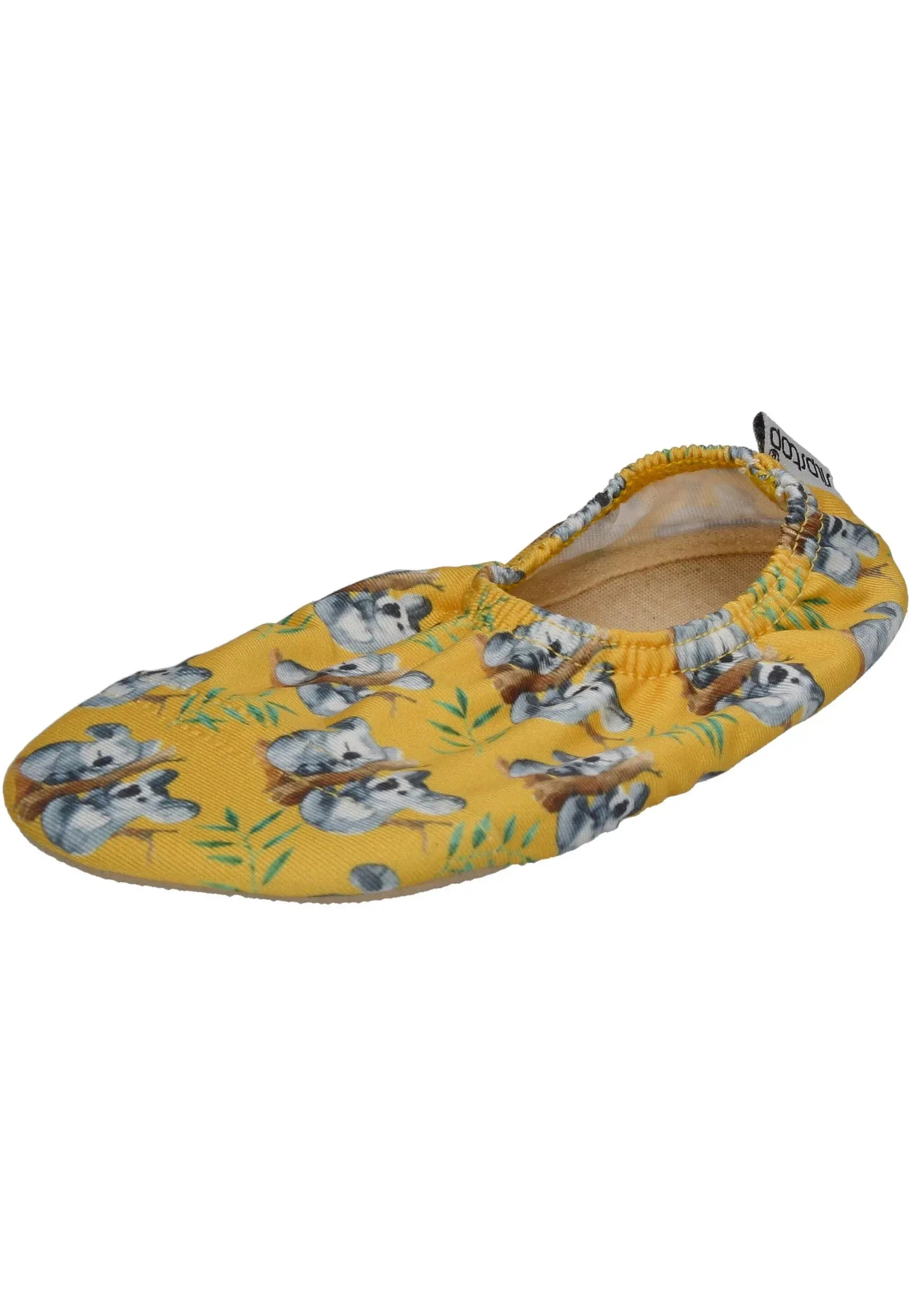 SLIPSTOP Kinder Hausschuhe Badeschuhe TWINS Koala gelb – Hausschuhe - Mehrfarbig | shoedealo.shop