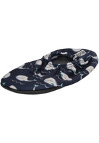 SLIPSTOP Kinder Hausschuhe Badeschuhe WILLY Wal blau