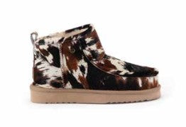 WARMBAT Damen Booties BARUNGA PRINT cow black