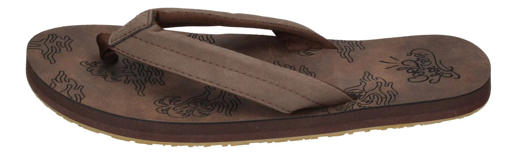 COOL SHOE Herrenschuhe Zehentrenner COOL TROPIC - chestnut-1