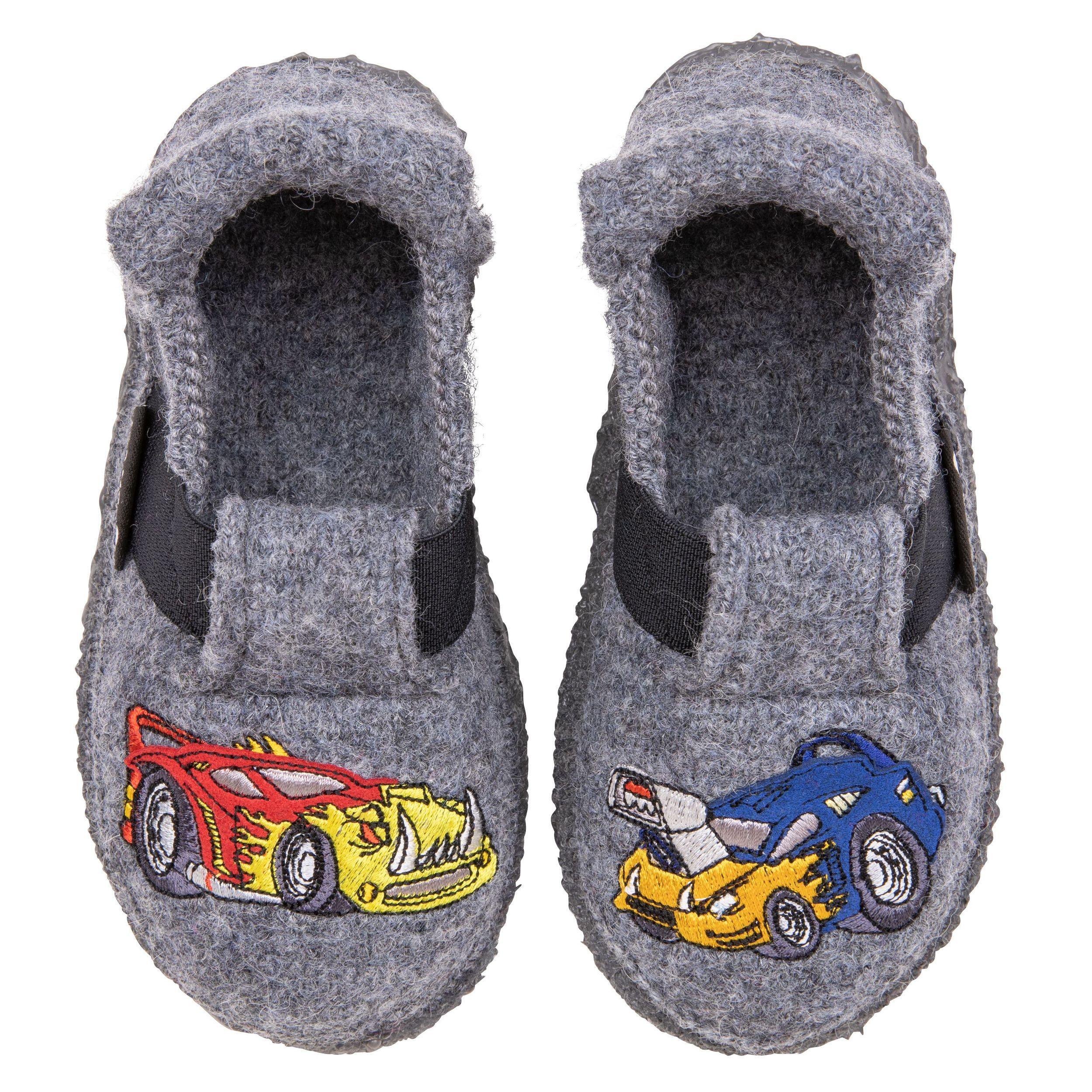 NANGA Kinderschuhe - Hausschuhe FIRE RACER - grau-6